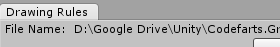 Drawing rules editor filename